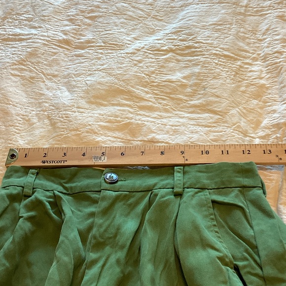 Reformation Green High-Waisted Trousers 0 - Picture 6 of 10